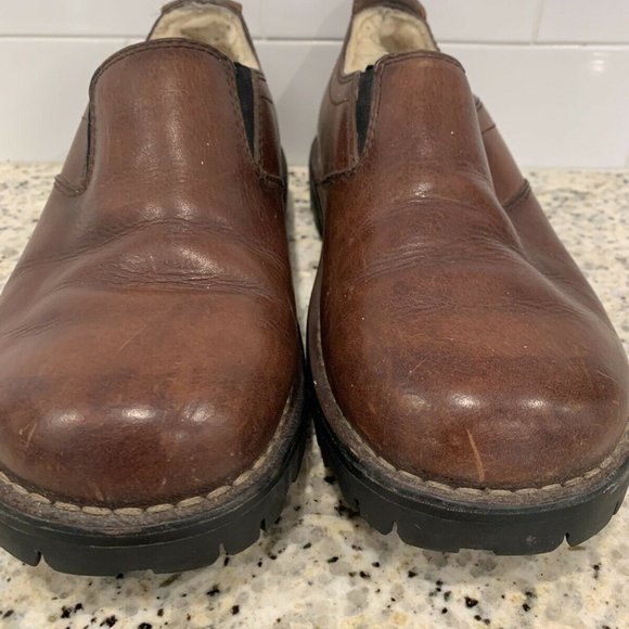 Ugg Harbor Brown Leather Loafers Sheepskin  5141 main image 4